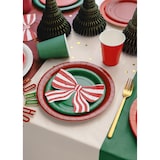 thumbnail of 6 Pappteller 18cm Partyteller Einwegteller plastikfrei Partygeschirr Geburtstag Kindergeburtstag Partydeko Tischdeko Dunkelrot