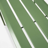 thumbnail of Banc de terrasse en acier vert cactus  - Oviala