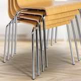 thumbnail of Cadeira empilhavel Gahanna natura