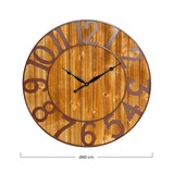 thumbnail of Wanduhr Vintage aus schwarzem/dunklem Holz Ø80 cm O91