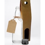 thumbnail of 20 Mini Bottiglie in Vetro 40ml con Tappo Nero, Scatola, Sigillo, Etichetta Kraft e Spago – Bomboniere, Liquori, Salse