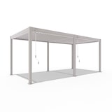thumbnail of Weide Deluxe | Pergola Voll Aluminium freistehend | 3 x 6 M | Lamellendach Ivory Sand