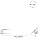 thumbnail of vidaXL Zeildoek 650 g/m² 6x8 m Zwart