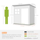 thumbnail of Outsunny - Gerätehaus - 211Lx133Wx190Hcm - Dunkelgrau