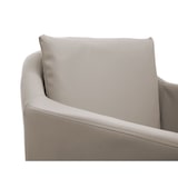 thumbnail of Décoshop26 - 2x chaises de salle à manger cuisine en synthétique taupe gris pieds en métal design moderne 04_0000418