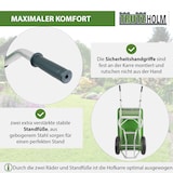 thumbnail of 2-Rad Schubkarre XL 200 L 300 kg Gartenschubkarre Schiebkarre Hofkarre Luftrad Metallfelge grün