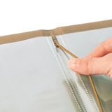 thumbnail of SIGEL SM210 Speisekarten-Mappe A4, Gummi-Bindung, beige mit Leinenstruktur, strapazierfähig und leicht abwischbar