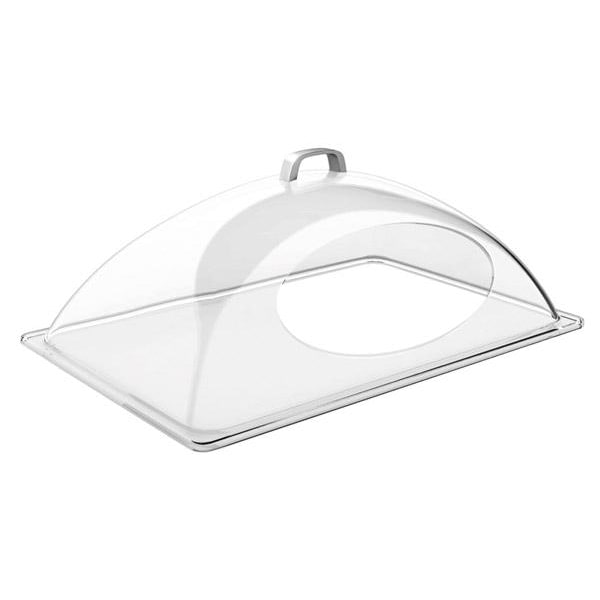 APS 11027 Cloche transparente bombée GN 1/1 grande ouverture frontale 54 x 33 cm H 20 cm