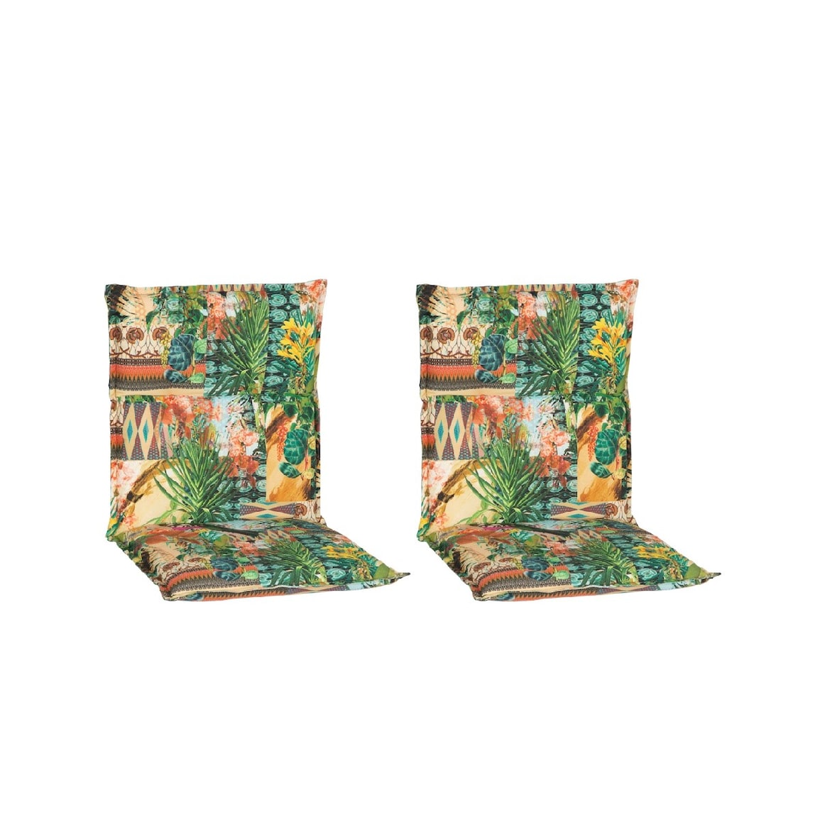 2er Set Texas BE743 Dschungel Print mit Vogel