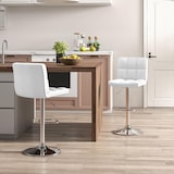 thumbnail of Banco de bar COSTWAY giratório em 360°, cadeira de bar com altura ajustável de 65 a 85 cm, feito de couro sintético