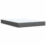 thumbnail of vidaXL Boxspringbett mit Matratze Dunkelgrau 140x190 cm Stoff
