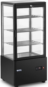 thumbnail of Royal Catering Kühlvitrine - 78 L -  - 4 Ebenen - schwarz - abschließbar