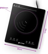 thumbnail of Placa De Inducción Con Bloqueo Infantil, 8 Niveles De Potencia Y 2000W De Potencia