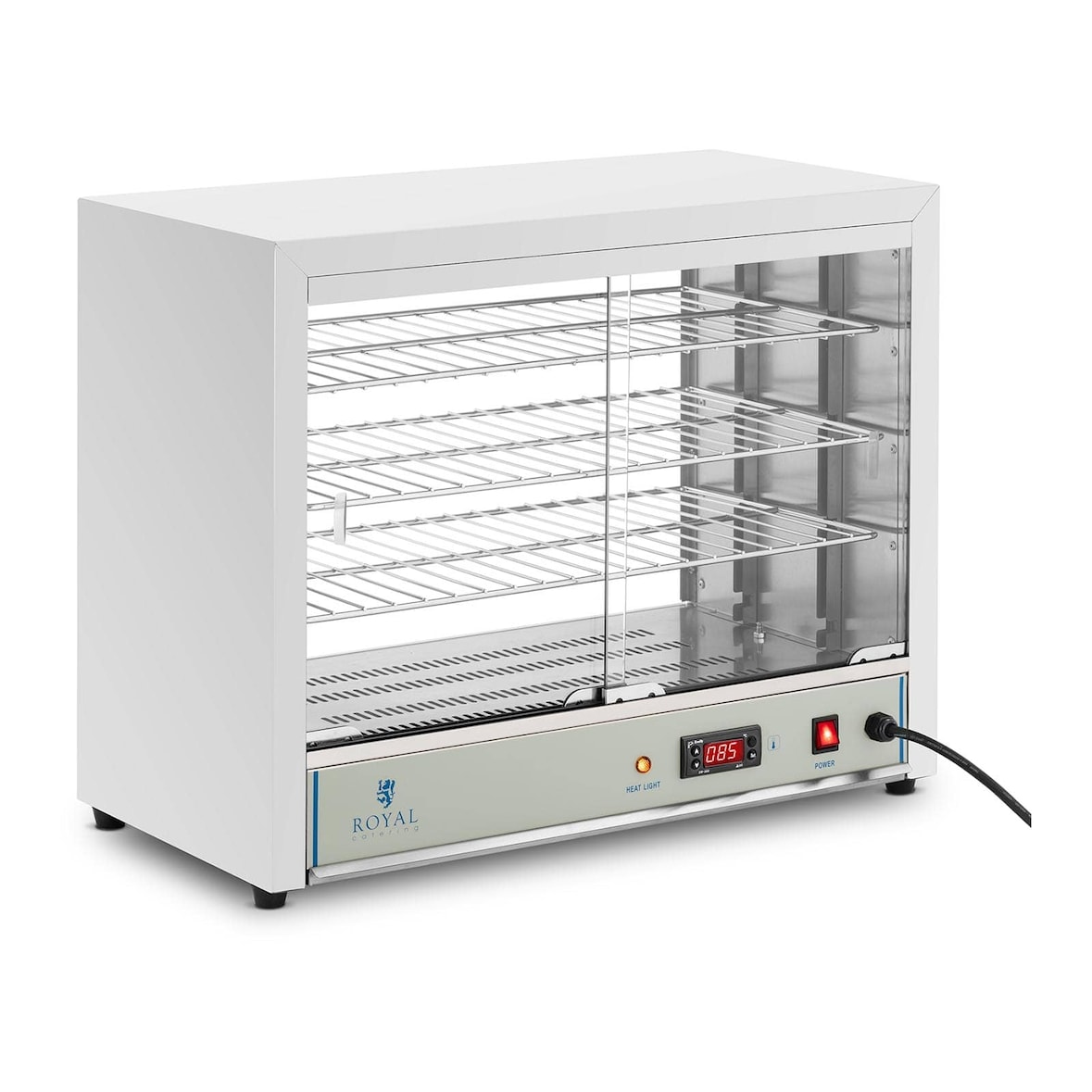 Helloshop26 - Vitrine chauffante maintien au chaud (36x64x53cm, 1.000 watts, température de chauffe 30-85°c, bac de récupération, 14_0004356