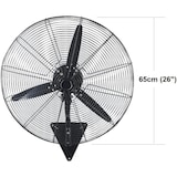 thumbnail of Ventilador de Parede Industrial, 180 W, Aço Inoxidável, 3 Velocidades