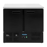 thumbnail of Polar G-Series Doppel Tür Kühlschrank Theke Schwarz 257Ltr