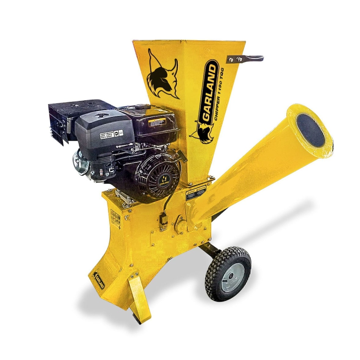 GARLAND CHIPPER 1190TQG-V19 - Biotriturador de gasolina  - Motor 4 T de 389 cc, 8,7 kW  y 70 kg. Trituración por martillos y cuchillas. D.max 9 cm.