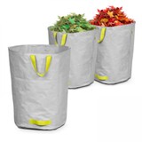 thumbnail of Lote de 3 bolsas para residuos de jardín de poliéster gris 160l