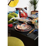 thumbnail of Excelsa service 18 assiettes Kimono porcelaine multicolore