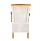 thumbnail of Esszimmer Stühle Set 2 Stück mit Armlehnen Rattanstühle weiß Perth Rattan Korbstühle nachhaltig : ohne Sitzkissen