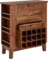 thumbnail of Hausbar Sheesham Massivholz  Weinschrank für Flaschen : Farbe - Sheesham