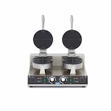 thumbnail of Gaufrier électrique double - 8 gaufres coeurs | Maxima - 09365101