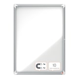 thumbnail of Nobo Bacheca Magnetica per interno con anta a battente e serratura, 9 x A4, Gamma Premium Plus, Bianco, 1902560