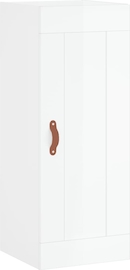 Armario de pared de madera maciza blanco 49x22x59 cm