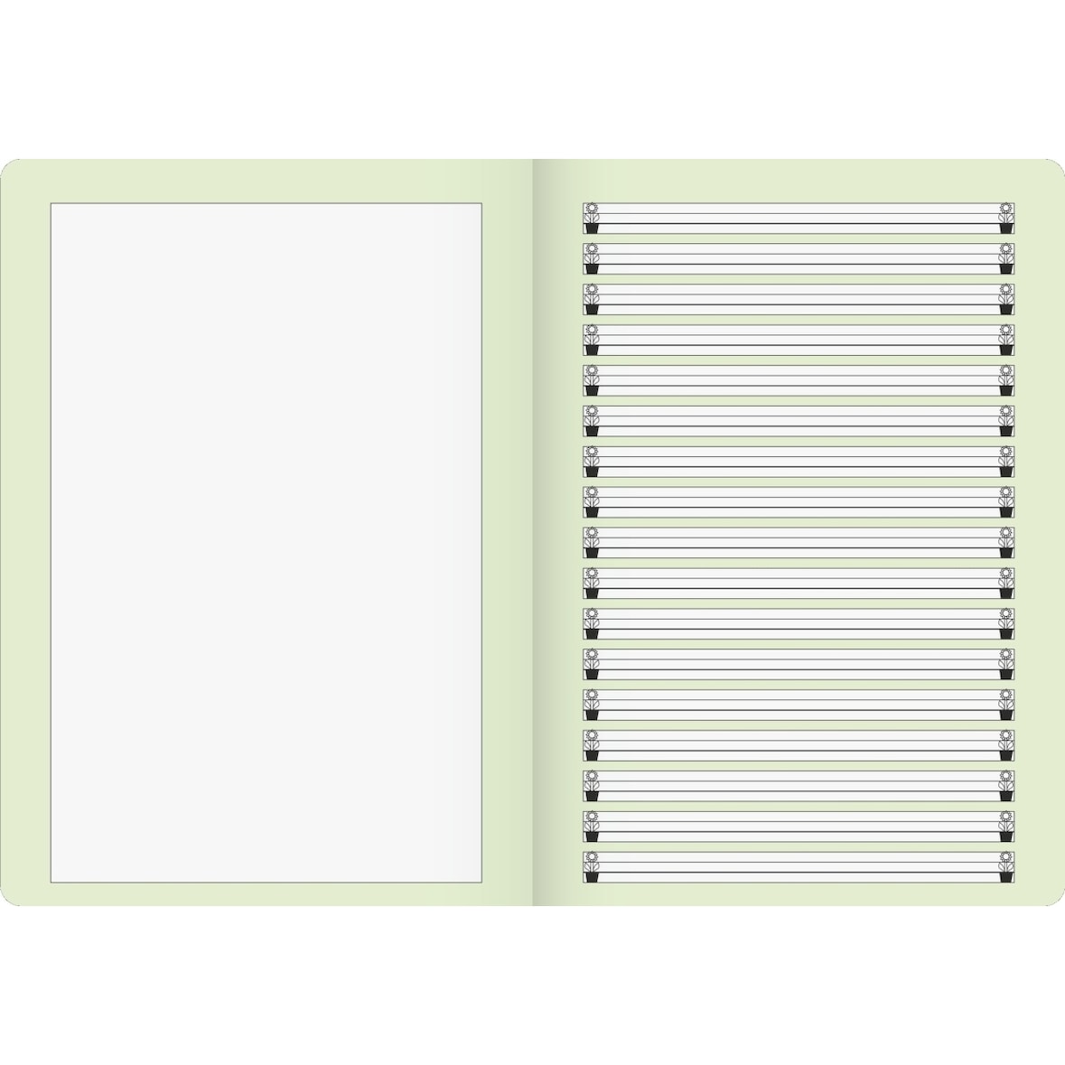 Geschichtenheft A4 Lineatur 2G 16 Blatt