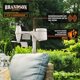 thumbnail of Brandson Wetterstation mit Außensensor, Profi Funkwetterstation mit Außen Messstation, Wetterdaten per App