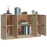 thumbnail of vidaXL Sideboards 3 Stk. Sonoma-Eiche Holzwerkstoff