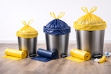 thumbnail of RyanPack Müllbeutel HDPE mit Zugband – Reißfest & Stabil – 40x50 cm – 8µ – Gelb – 3000 Stück (Karton)