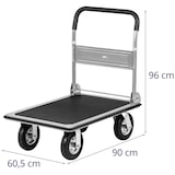 thumbnail of MSW - MSW Chariot De Manutention À Plateau Plateforme Charriot Plate Forme Pliant MSW-PW-300 (80x60x94 cm, 300 kg, Pliable, 4 roulettes,