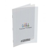 thumbnail of Lot de 10 Cahier T.P. Classique PP piqué 24x32, 96p./48 feuilles 90g/m², Séyès/uni, incolore
