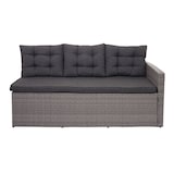 thumbnail of Décoshop26 - Ensemble complet de salon de jardin terrasse balcon véranda en polyrotin gris coussin gris foncé avec tabouret x2 04_0003046
