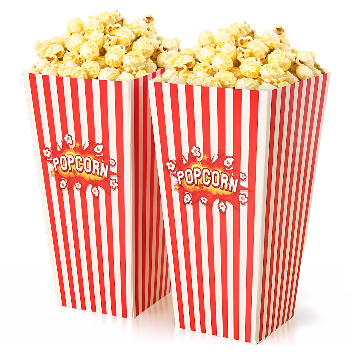 Dayshake Copos de Pipoca - 60 peças - Sacos de Pipoca para Festas Infantis - Copo de Doce para Guloseimas