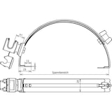 thumbnail of DEHN 204109 DLH DS 8 H16 FG180.280 GR V2A Überspannungsschutz-Montageset 1 St.