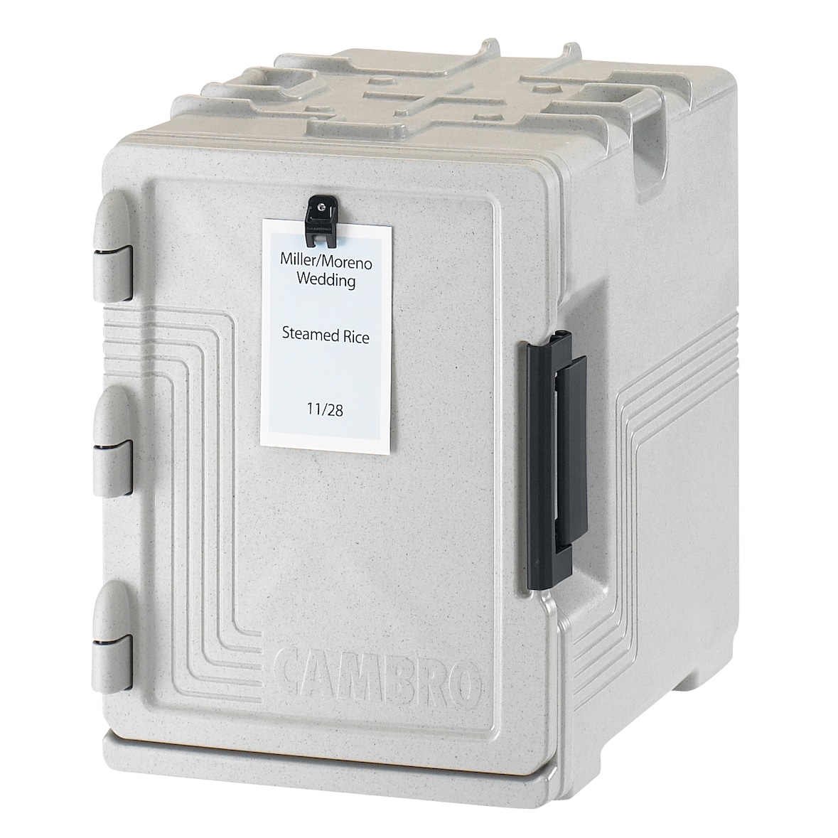 CAMBRO - UPCS400-480 - Contenedor isotérmico GN 1/1 de carga frontal para 4 bandejas de tamaño completo - 63,5x46x63 cm - Gris. - Venta 1 unidad.