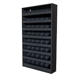 thumbnail of Schüttenregal mit 48 Fächer zur Wandbefestigung | HxBxT 85x50x12,5cm | Anthrazitgrau