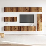 thumbnail of vidaXL 7-tlg. TV-Schrank-Set Wandmontage Altholz-Optik Holzwerkstoff