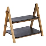 thumbnail of APS serveerrek/serveerstandaard/plaathouder, 2-etage36,5 x 26,5 cm, H: 34 cm