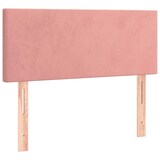 thumbnail of vidaXL Boxspringbett mit Matratze & LED Rosa 120x190 cm Samt