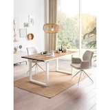 thumbnail of SalesFever eettafel 120 x 80 cm | tafelblad acacia 35 mm | U-frame metaal