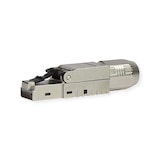 thumbnail of ROLINE feldkonfektionierbarer RJ-45 Stecker Cat.6A (Class EA), STP, silberfarben