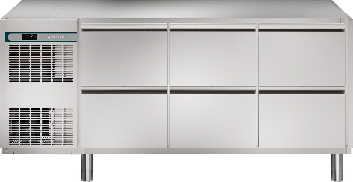 ALPENINOX Kühltisch (3 Abteile) CRIO HPM 3-7051, 440 Liter