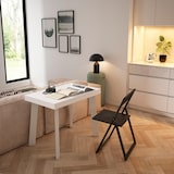 thumbnail of Ausziehbarer Konsolentisch, 302x90x73cm, Für 14 Personen, Holzbeine, Moderner Stil, Weiß _ 374_49