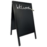 thumbnail of Securit® Duplo tableau de trottoir avec cadre en pin laqué