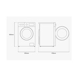 thumbnail of SAMSUNG Lave-linge Frontal 8kg 1400 Trs/min WW80FG3M05TW