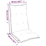 thumbnail of vidaXL Stoelkussens 4 st hoge rug oxford stof koningsblauw