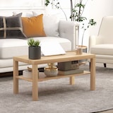 thumbnail of HOMCOM Tavolino da Salotto Rettangolare con Ripiano Legno Naturale